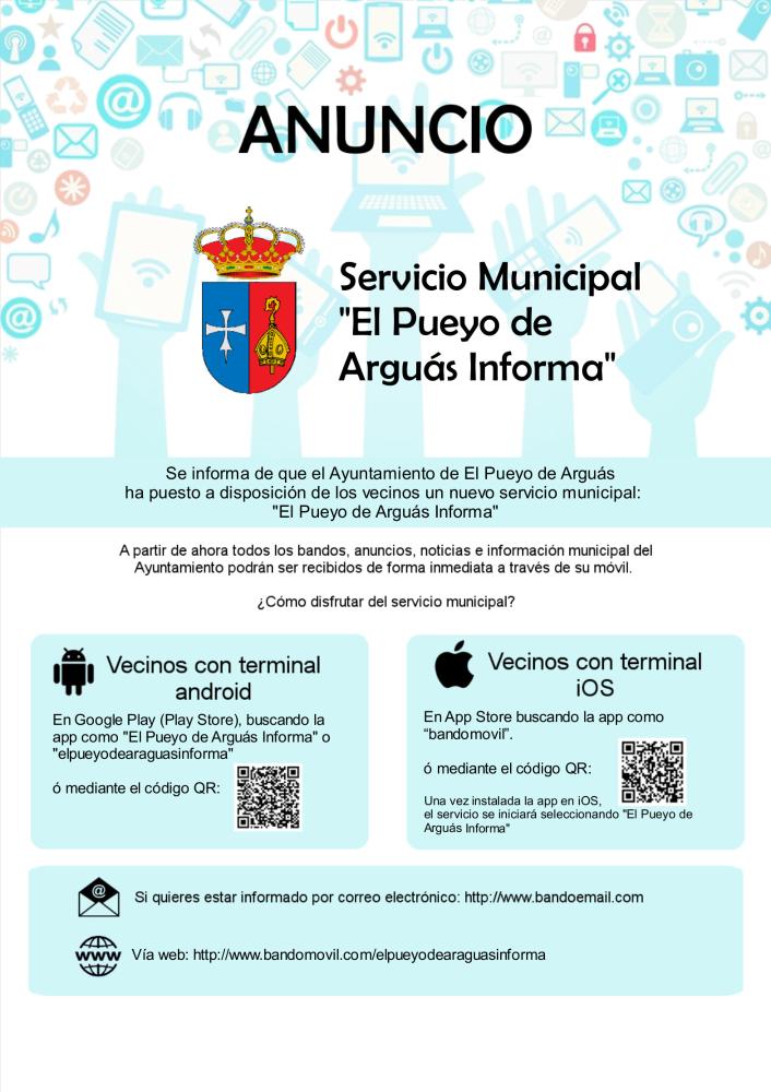 Imagen Bando móvil: recibe las informaciones del Ayuntamiento en tu móvil o en el correo electrónico
