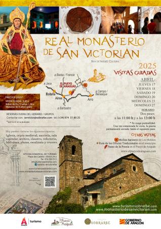 Imagen Calendario de visitas guiadas al Real Monasterio de San Victorián.