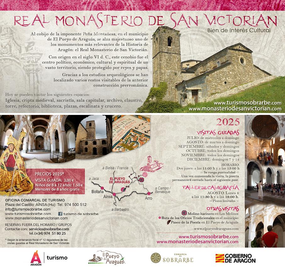 Imagen Calendario de Visitas guiadas al Real Monasterio de San Victorián.