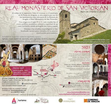 Imagen Calendario de Visitas guiadas al Real Monasterio de San Victorián 2025