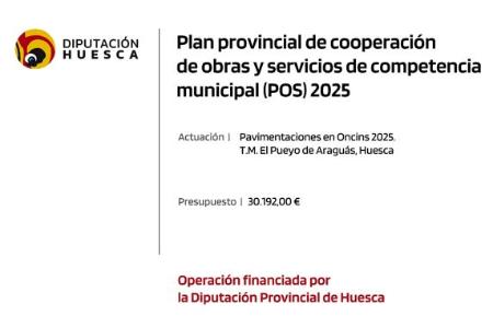 Imagen Ejecución Plan de obras y Servicios: Pavimentaciones en Oncins 2025...